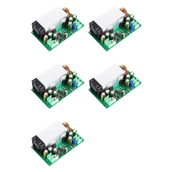 5 db buck konverter készlet 12-75V-ról 2.5-50V-ra, 600W, állandó feszültség és állandó áram szabályzó, állítható tápegység modul, zöld