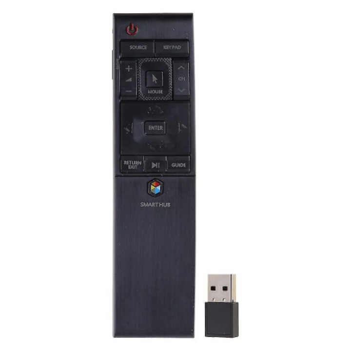 Telecomanda de inlocuire/remote BN59-01220D, compatibila cu media player, receptor USB inclus, negru, 1 buc