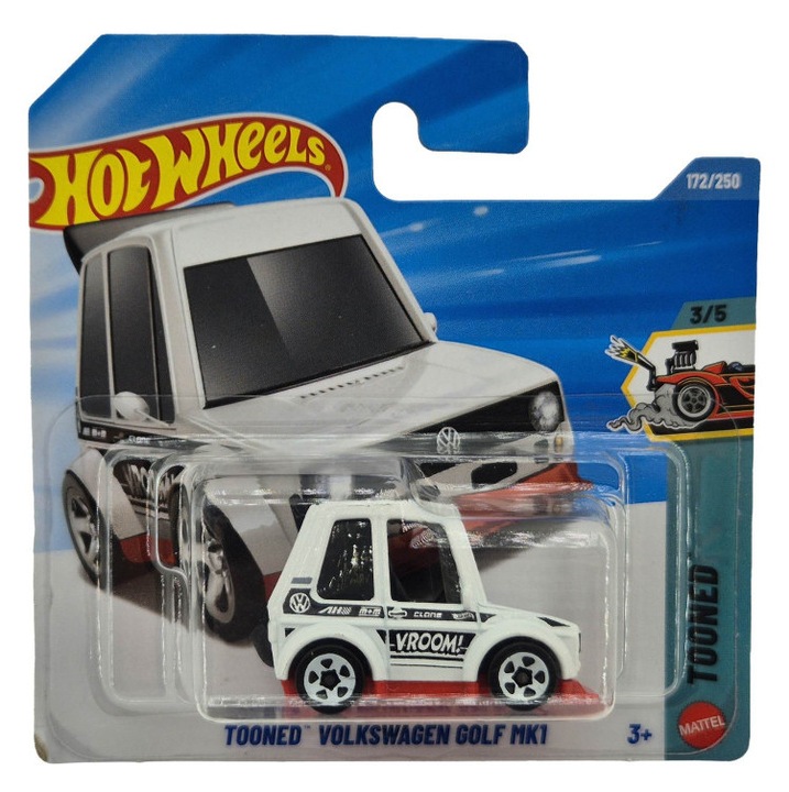 Hot Wheels Tooned Volkswagen Golf MK1 - Tooned 3/5 - 172/250 - Hot Wheels - 1:64