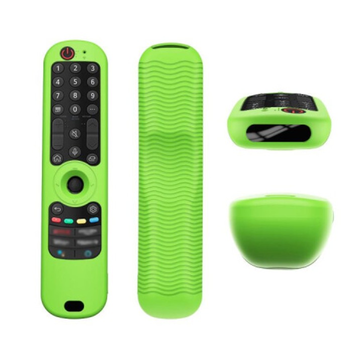 Husa protectie silicon pentru telecomanda LG AN-MR21/22/23/24 verde fosforescent
