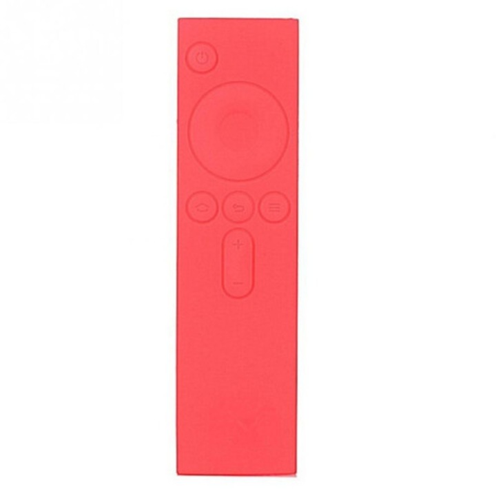 Husa de protectie pentru telecomanda Xiaomi Mi TV, carcasa din silicon TPU moale, antiderapanta, rosu