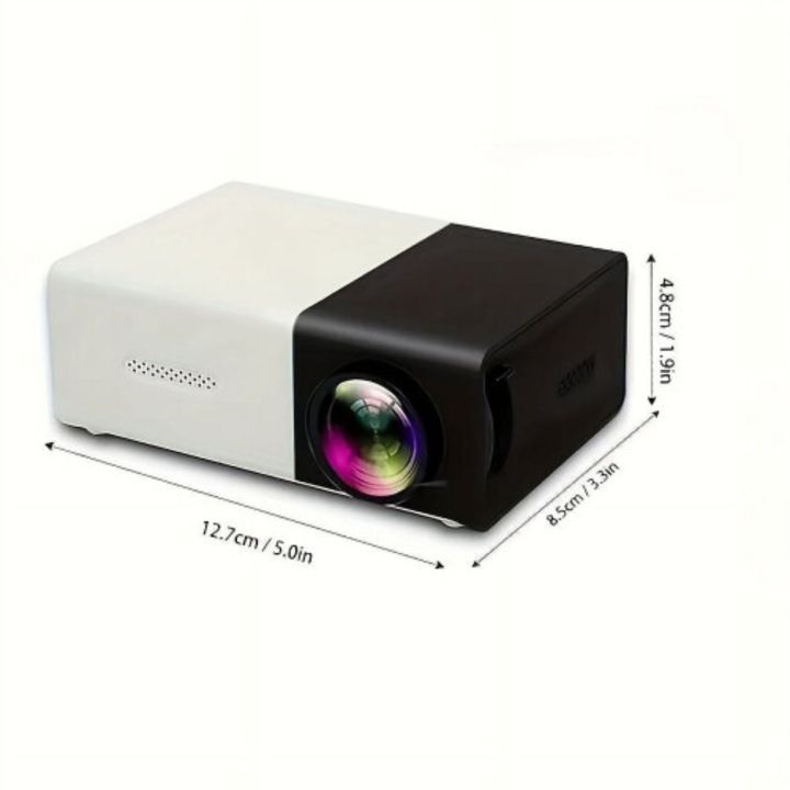 Mini hordozható HD videoprojektor 3000 lumen 3D távirányító