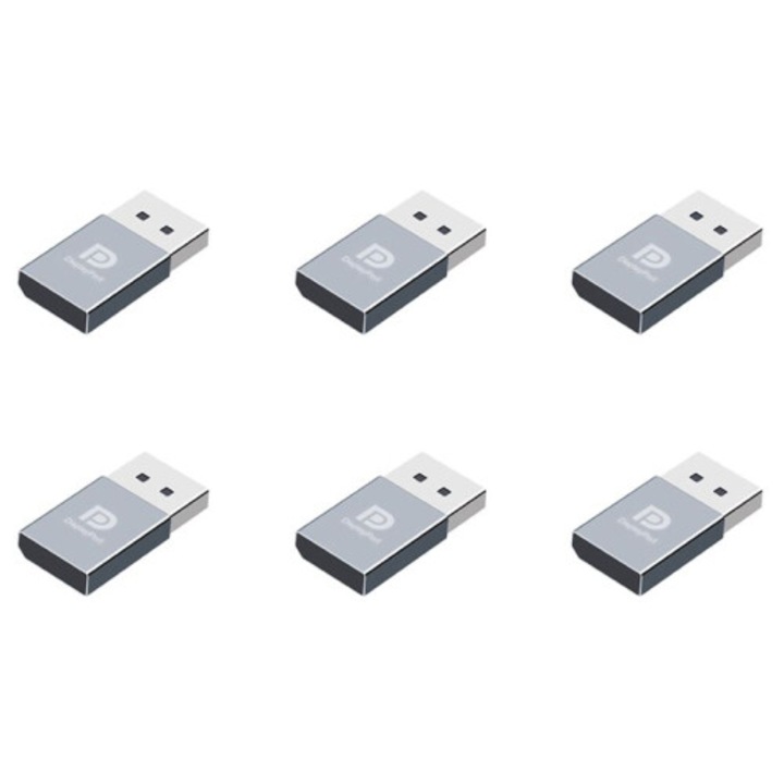Virtuális kijelző dummy dugó adapter 4K DP készlet 6 db