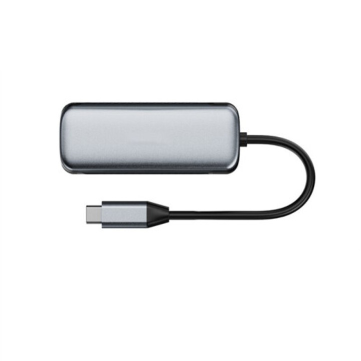 Адаптер Ethernet USB-C към RJ45 5 Gbps, черен
