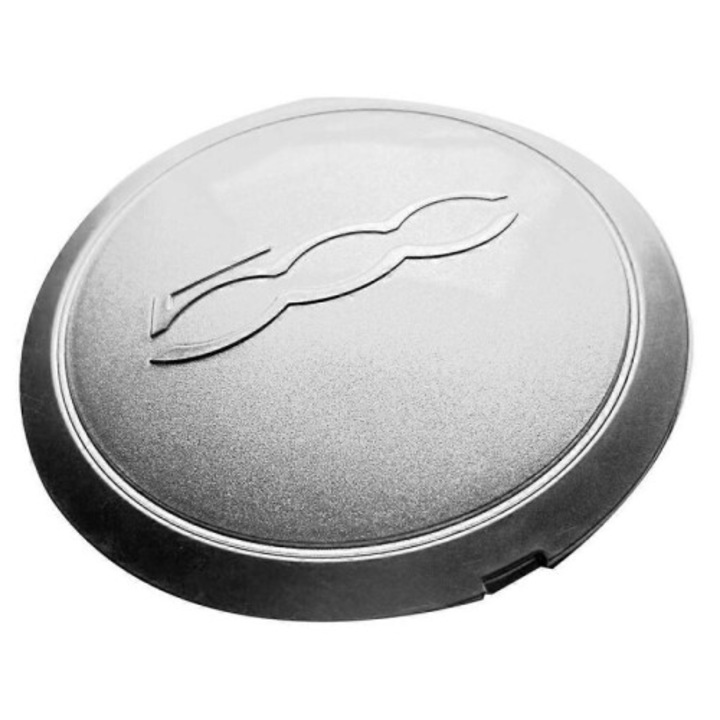 Kerékközép sapka/felni sapka 68078419AC/68078421AC, 133 mm, 500-hoz, porvédő sapka, ezüst, 1 db