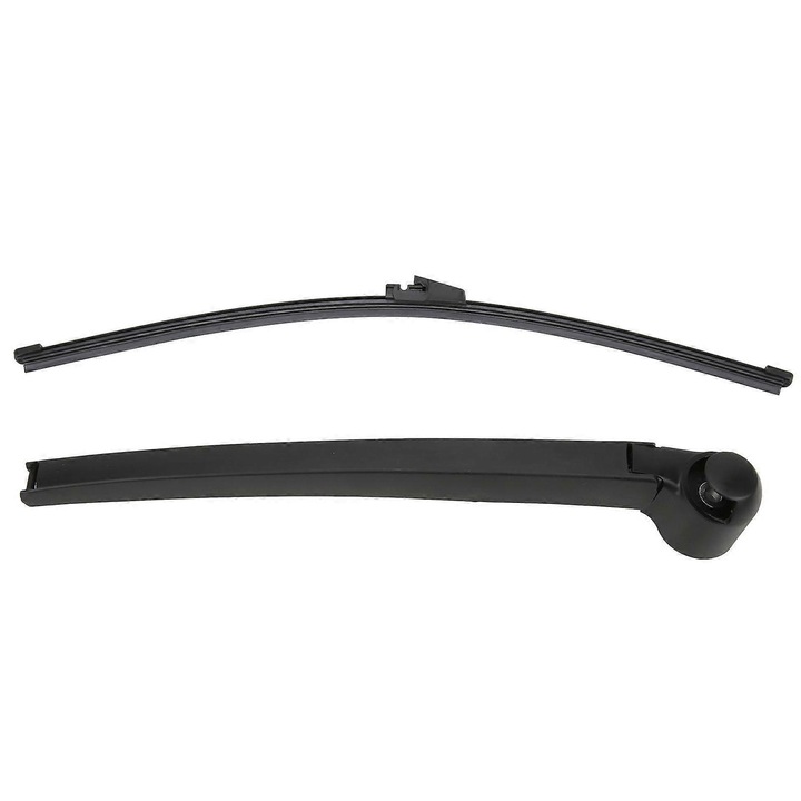Set inlocuire brat si lama stergator spate 7H0 955 707 A pentru T5/Caravelle 2003-2019, plastic si cauciuc, margine de stergere rezistenta la uzura, negru, 1 set