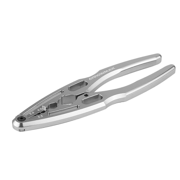 Univerzális RC lengéscsillapító fogó/bilincs, alumíniumötvözetből, tartós és könnyű, 15x4 cm, szürke, 1 db