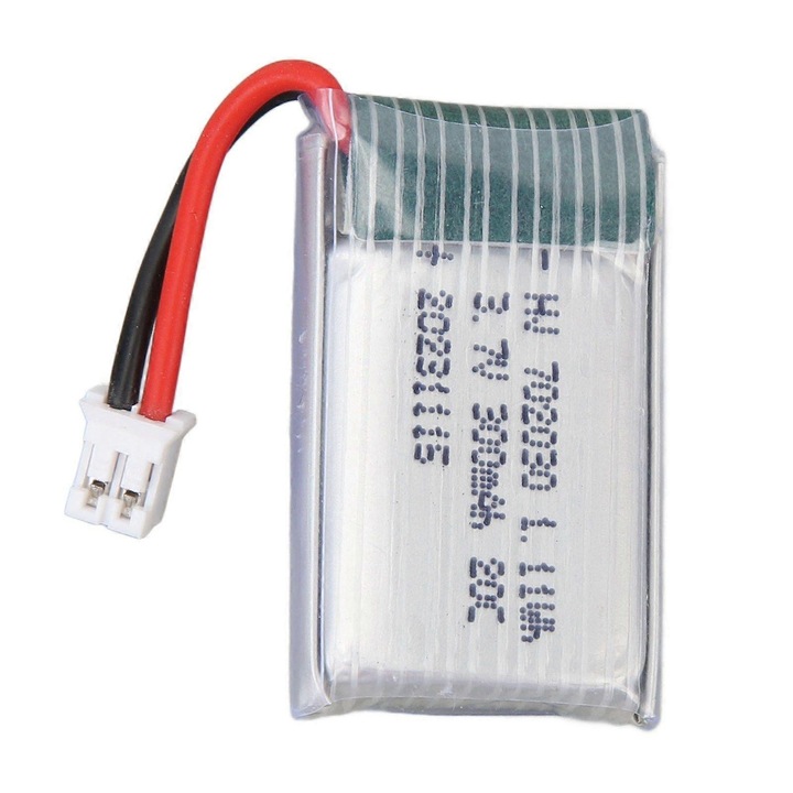 Baterie litiu 3.7V 300mAh pentru jucarii RC, compacta, PH2.0 plug