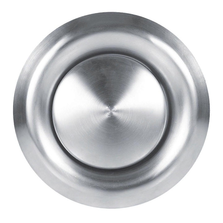 Capac ventilatie rotund inox 140x100mm, 165x125mm, 190x150mm, argintiu