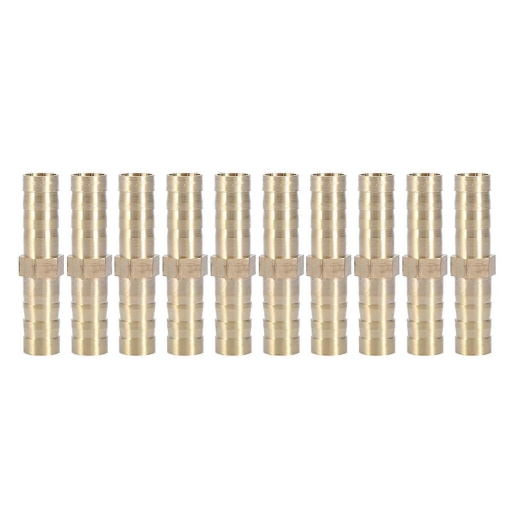 Sárgaréz egyenes csatlakozó csőhöz, készlet, 6-20mm, többszínű