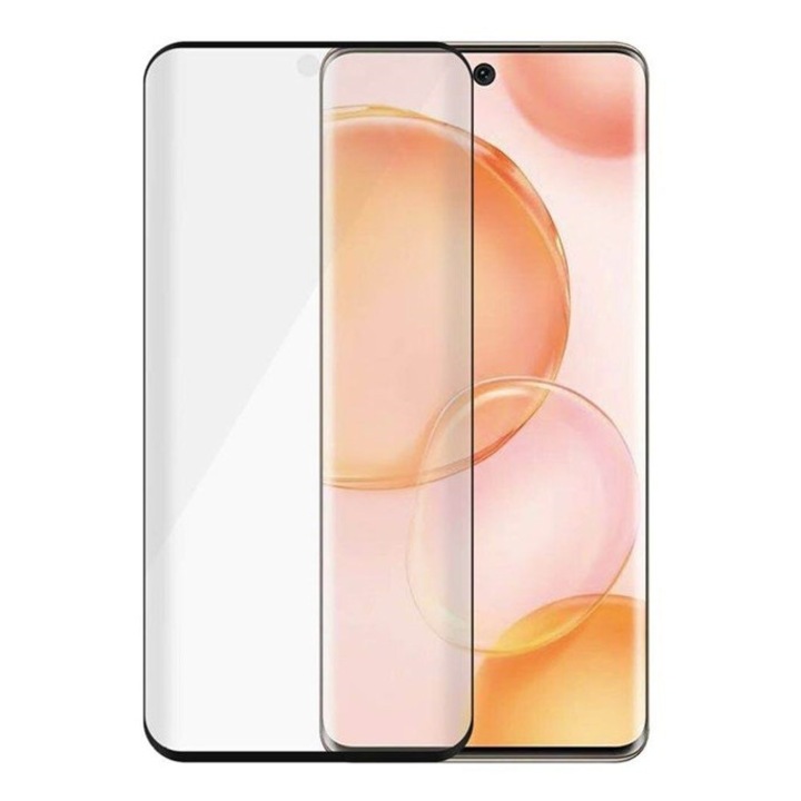 Set 2 bucati, sticla temperata protector ecran pentru Huawei Nova 9 / Honor 50, margini si colturi rotunjite, set de curatare inclus, transparent