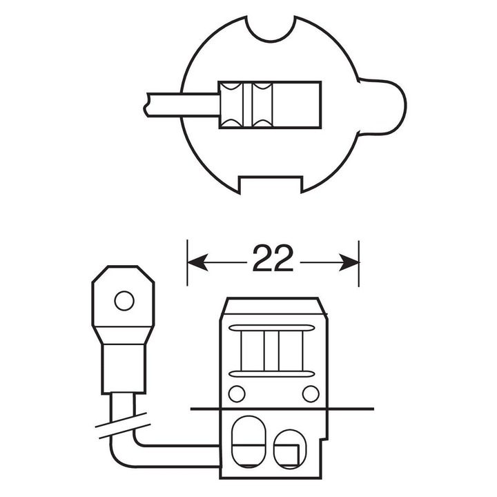 Bec auto Osram H3 100W 12V