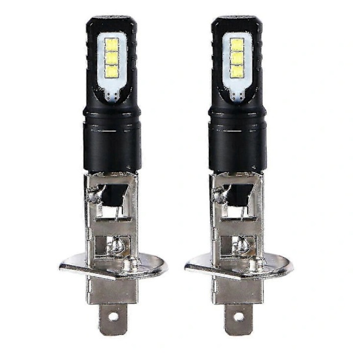 Комплект 2 LED крушки H1 6000K 6000lm ксеноново бяло 360° 80W 50x50000h