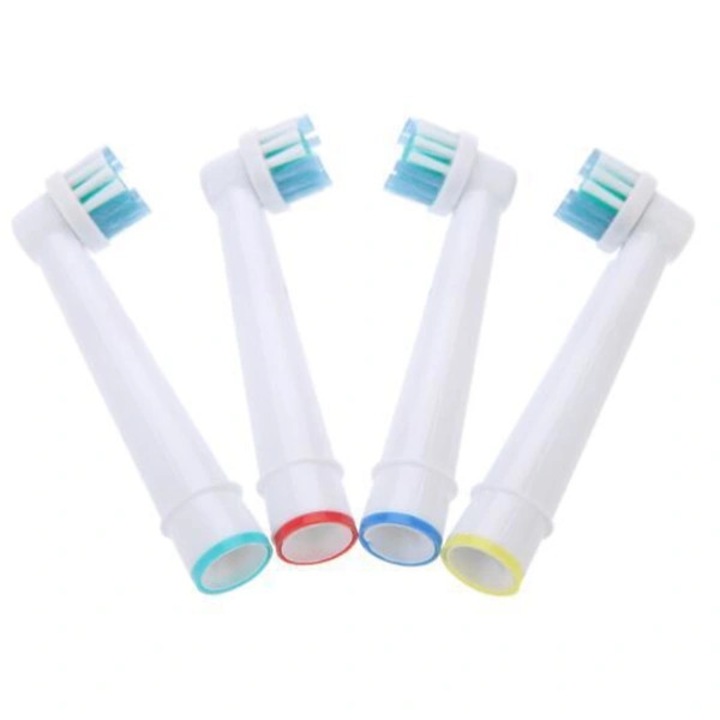 Set 4 capete periuta dinti electrice, moale, multicolor, 4 buc