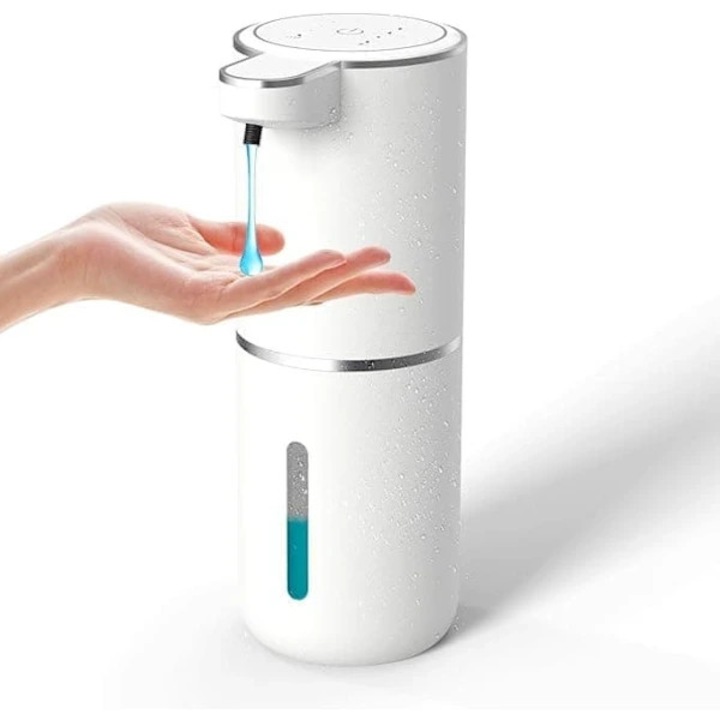 Robinet digital cu senzori dubli, afisaj LED temperatura, inox, 15x10x20cm