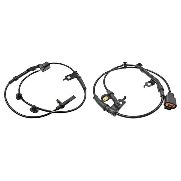 2 darabos készlet, ABS kerékfordulatszám érzékelő MR977399/MR977400, kompatibilis a Mitsubishi Grandis (NA4W) 2004-2010 2.4L modellel, hátsó bal/jobb oldalra, ABS anyag, fekete, 2 x 1 db