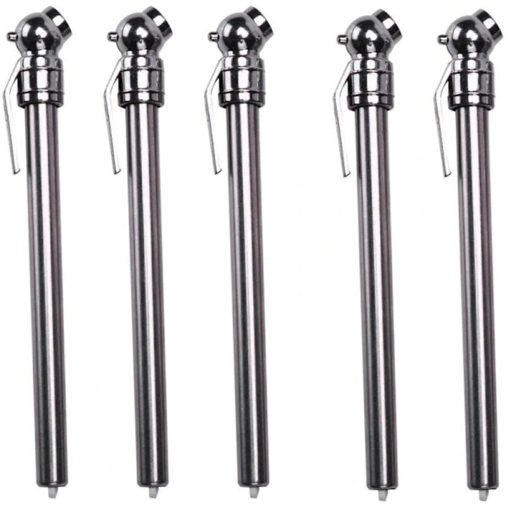 Set 5 manometre presiune roti universal metalic argintiu 10-75PSI