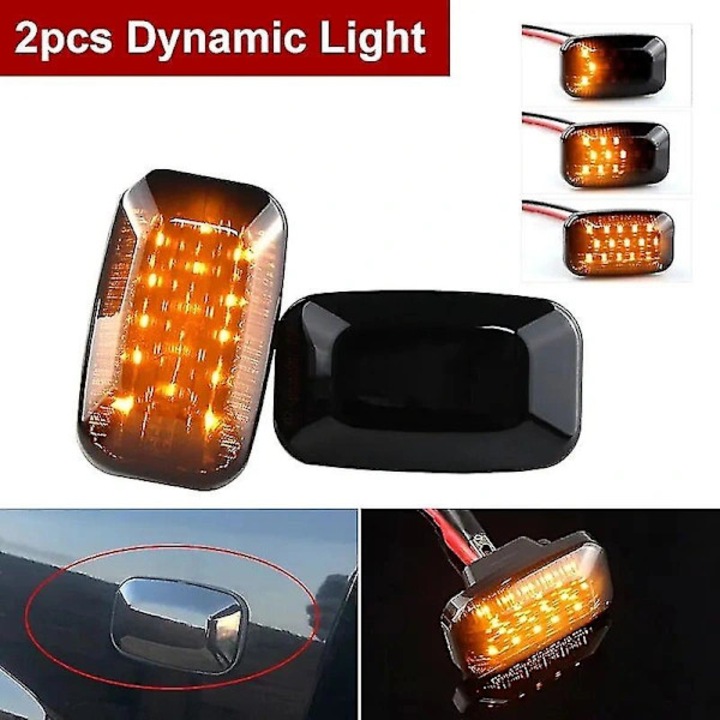 Set 2 LED-uri laterale Toyota Land Cruiser 12V 3W 2400Lm Alb 100g