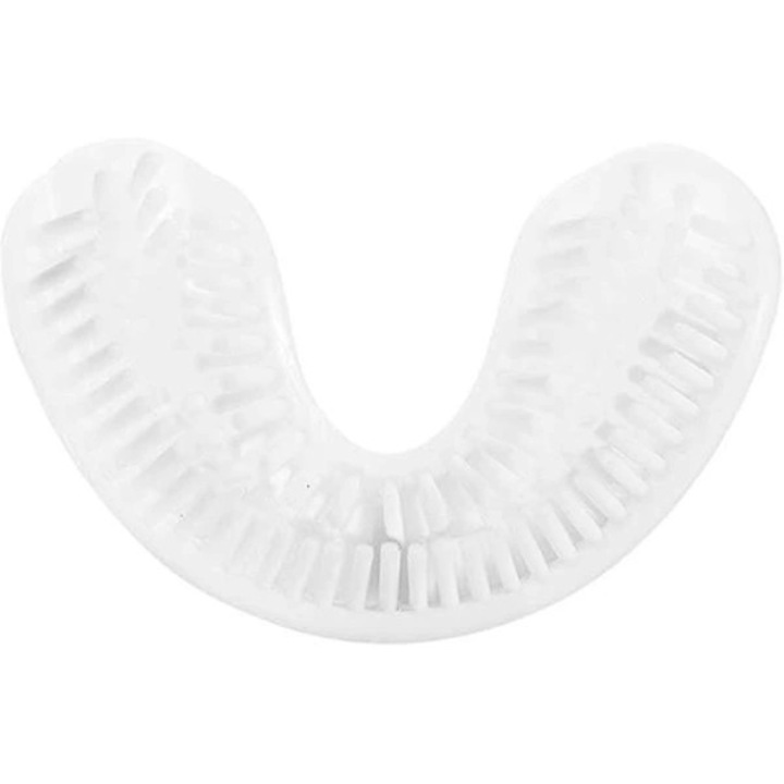 Cap periuta AutoBrush U-forma din nylon, de calitate stomatologica, 28.000 perii ultrasoft, Alb, 1 buc