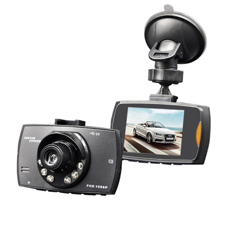 Camera auto / camera de bord Full HD 1080p, vedere nocturna 6 senzori, detectie miscare, inregistrare loop, unghi de 170°, Negru, 1 buc