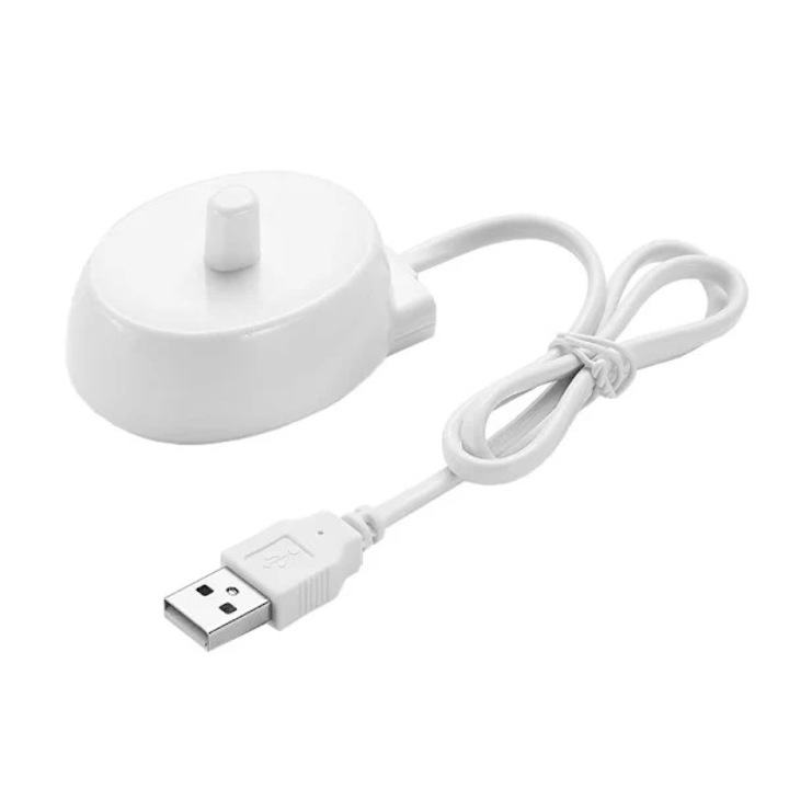 USB зарядно устройство за електрическа четка за зъби, бяло, 5V 2W