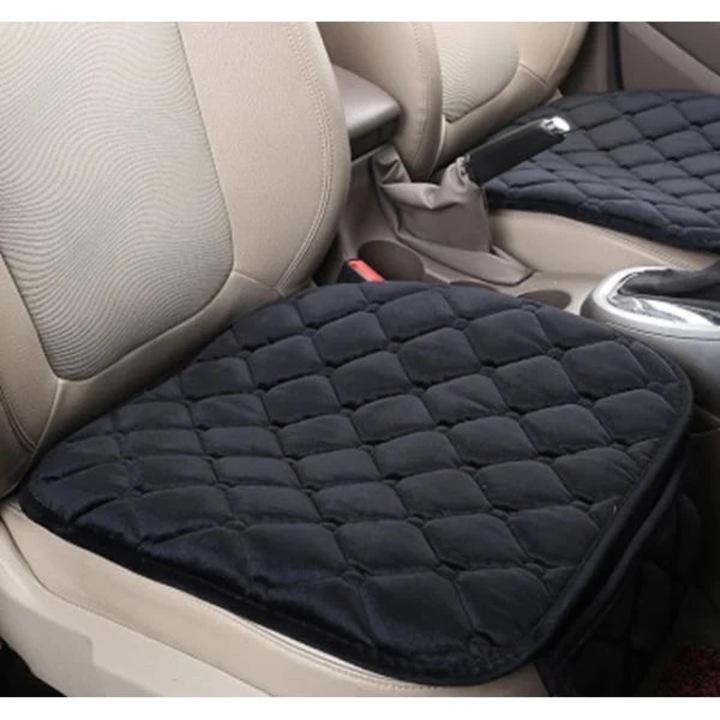 Set 2 perne pentru scaun auto, antiderapante, ventilante, din plus cu umplutura din bumbac, Negru