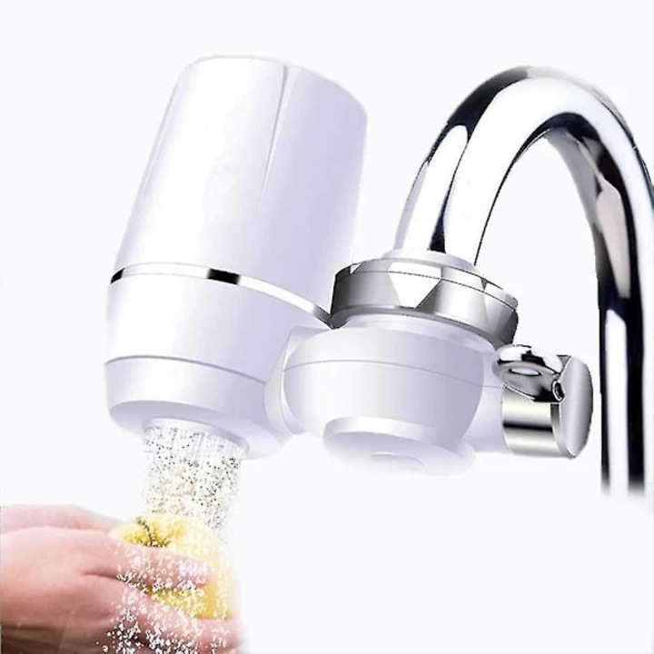 Sistem filtrare apa osmoza inversa cu pompa si robinet nichel periat, alb, compact