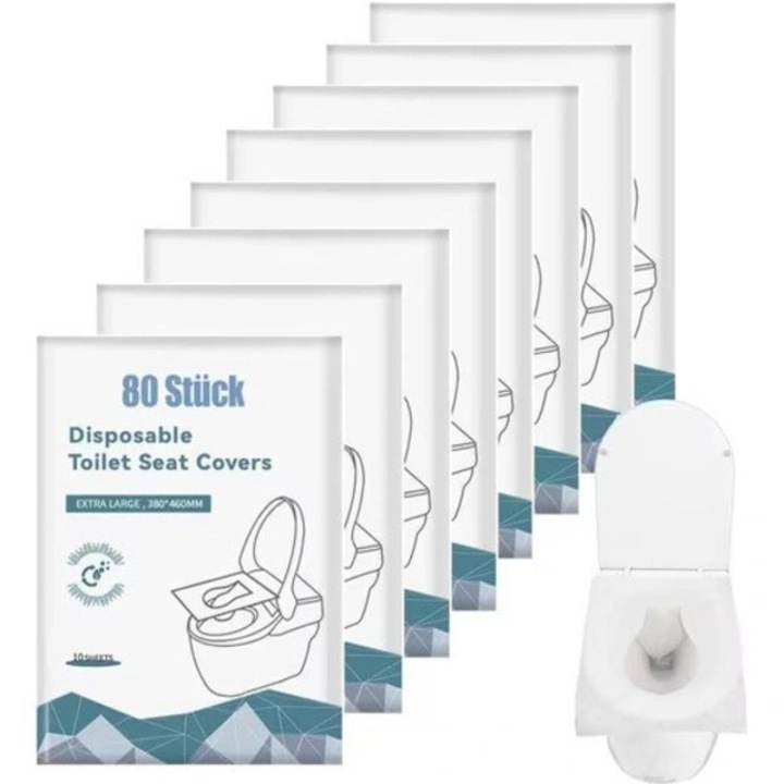 Huse biodegradabile pentru toaleta set 40/80 buc 38x46cm