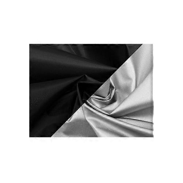 Husa impermeabila pentru canapea coltar L-forma, negru argintiu, 260x192x76x82cm