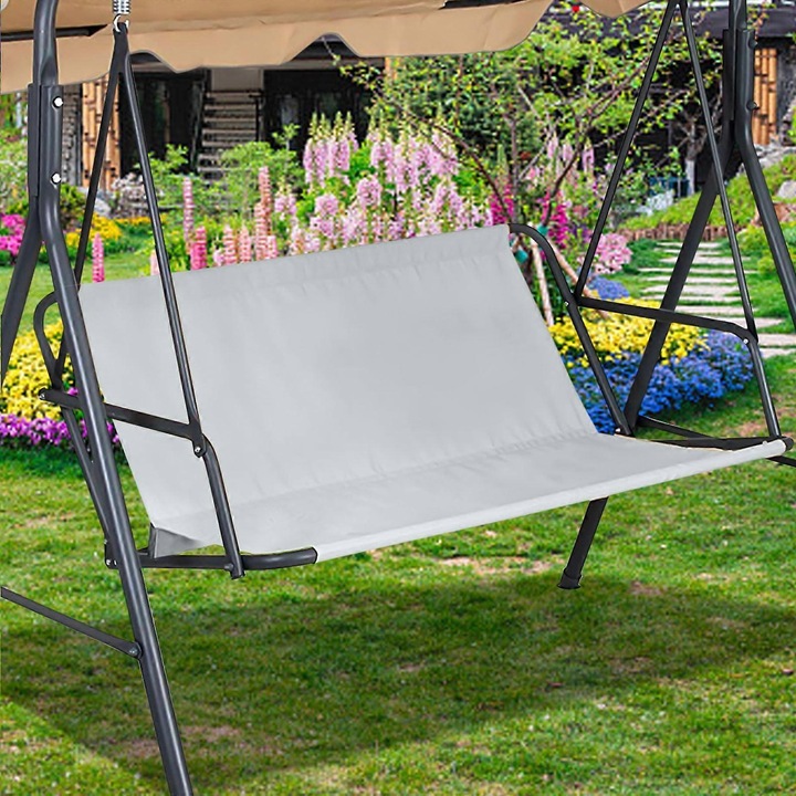 Калъф за външен стол, 600D Oxford, устойчив, бежов, 115x96см