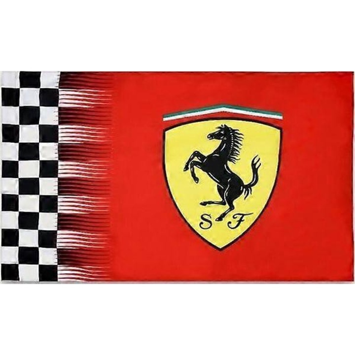 Steag decorativ rosu in carouri 90x150cm
