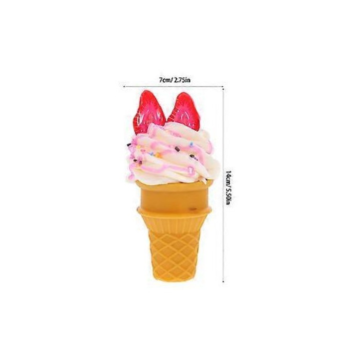 Model inghetata artificiala decorativa multicolor 14x7x7cm