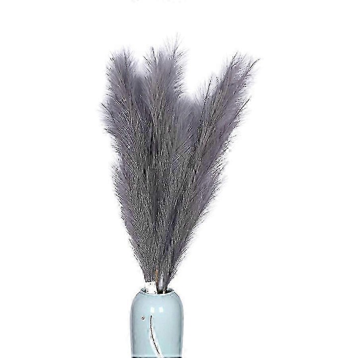 Iarba pampas artificiala, 110cm, roz inchis, multicolor