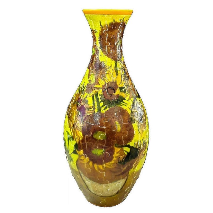 Декоративна 3D ваза пъзел, пластмаса, 24.5x11x11см