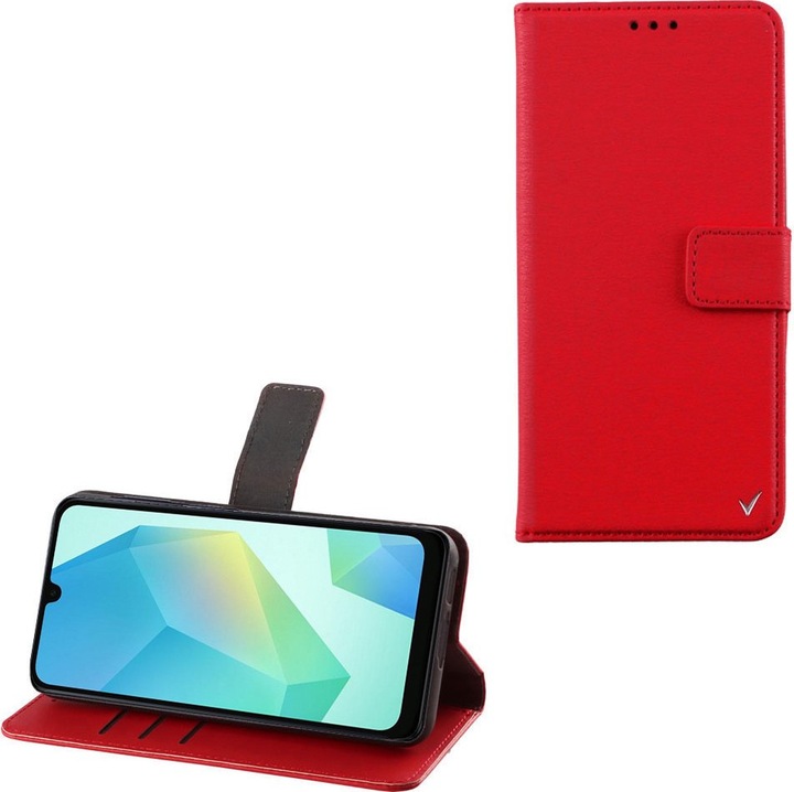 Husa telefon Volte-Tel Allure magnetica, rosu, 6.7 inch, piele PU