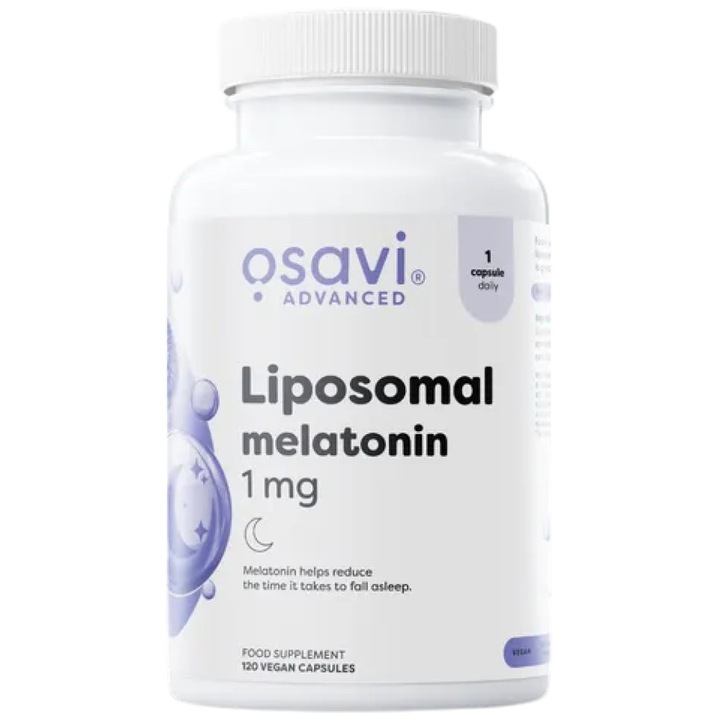 Хранителна добавка Osavi Liposomal Melatonin 1 mg, 120 капсули