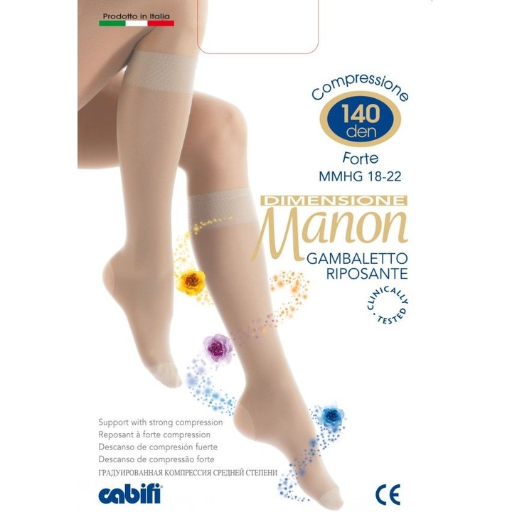 Manon Gambaletto Riposante 140 Den chiaro térdharisnya 18-22 Hgmm (1/2)