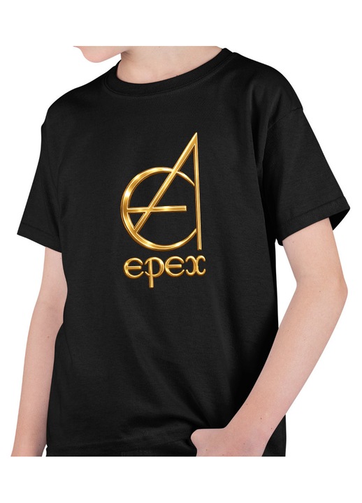 Gyerek Fiú Póló Epex Merch Kpop, Fekete