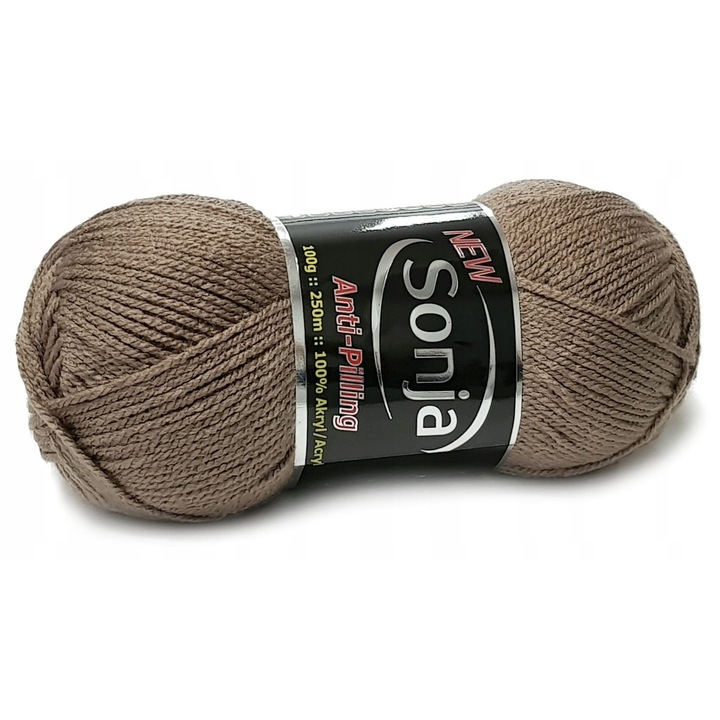 Sonja Anti-Pilling kötőfonal, akril, bézs 218, 100g 250m