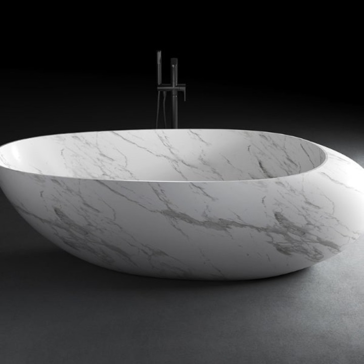 Cada freestanding VELA 1800x800x550 din compozit, hand-made