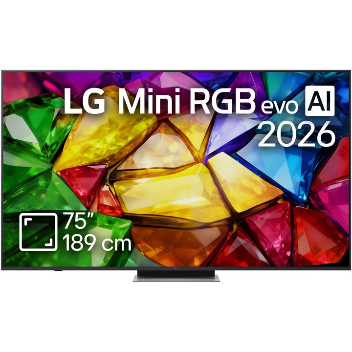 Televizor LG MiniRGB evo 75MRGB87B3B, 189 cm, Smart, 4k Ultra HD, 144 Hz, Clasa D ( Model 2026)