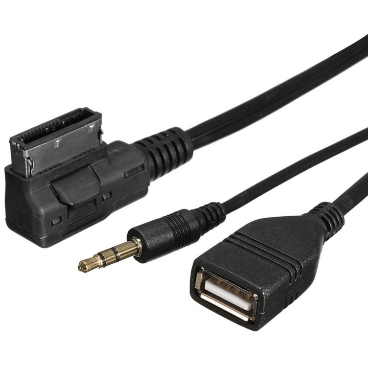 Cablu audio USB AUX auto, ultra-usor, lungime mare