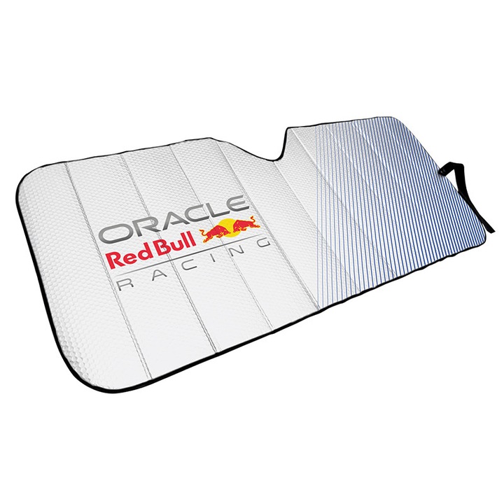 RedBull Racing Сенник за кола за предно стъкло, 70 x 147 см, UV защита, сив