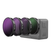 Set filtre lentile pentru camere DJI Action 5/4/3, AFKSMILE, Accesorii camera de actiune, 4 buc, CPL, ND8, ND16, ND32, Clip-On Ultra-Rapid, Sticla optica HD/Filtre cu tratament multi-strat, 38mm
