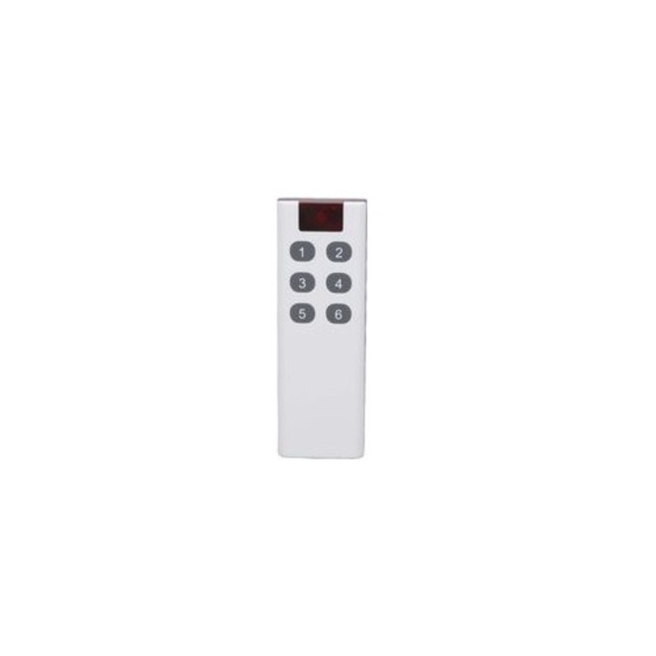 Telecomanda universala digitala, 6 butoane, 433MHz, alb, 40g, 1000m
