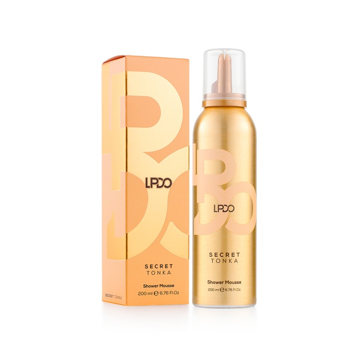 Spumă de duș parfumată LPDO Secret Tonka Shower Mousse 200 ml