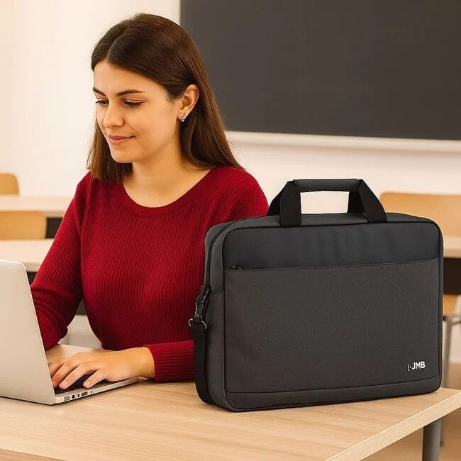 Geanta Gri pentru Laptop 15.6" 39x5x30cm Saiconcept