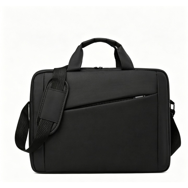 Geanta laptop 15.6 inch Greatsoon®, material impermeabil cu mana si curea umar detasabila, compartimente multiple pentru documente si accesorii, servieta birou si calatorii