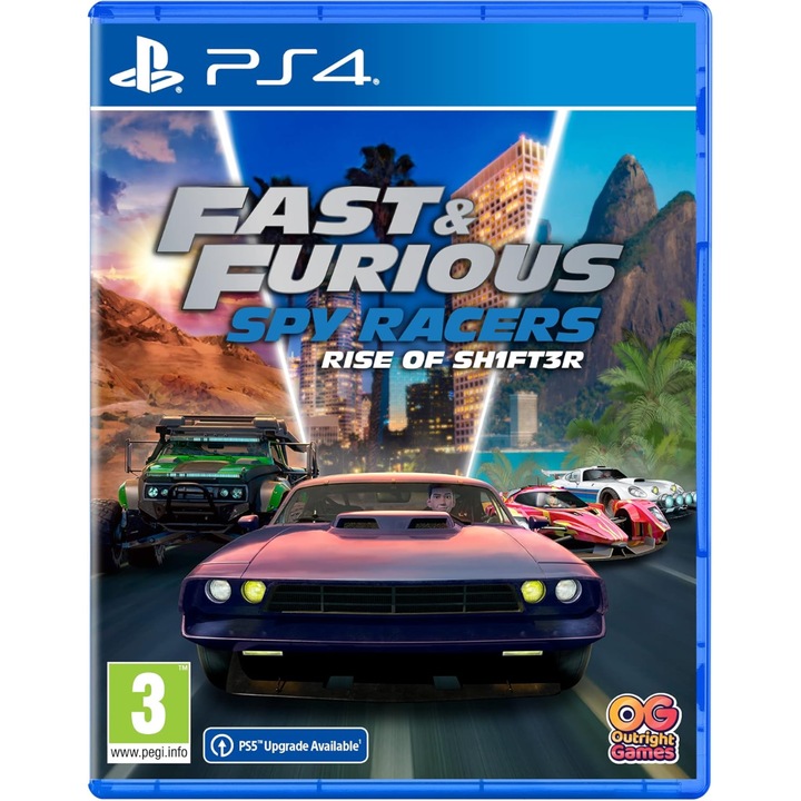 Fast & Furious: Spy Racers Rise of SH1FT3R, PlayStation 4, Konzol játékszoftver