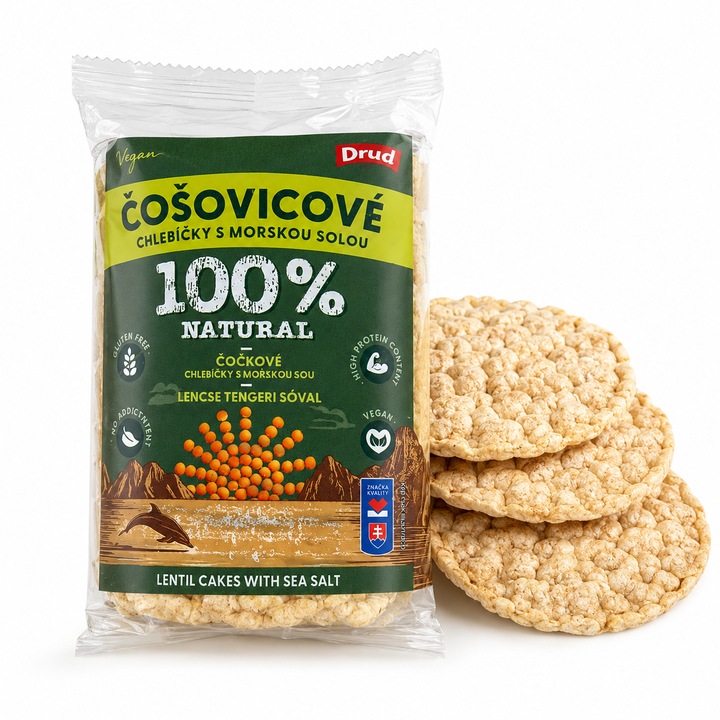Rondele expandate din Linte cu Sare de Mare - Celpo 100% Natural 90g